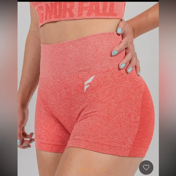 [Flag Nor Fail] NWT SEAMLESS COMPRESSION SHORTS - RED - Picture 2 of 6